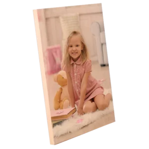 Unisub natural wood sublimation photo frame with stand, 5 x 7", in portrait or landscape orientation, sold in a pack of 2.