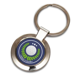 Round Metal Sublimation Keyring with Printable Insert