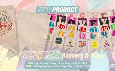 New Product! Bunting Banners & Flags