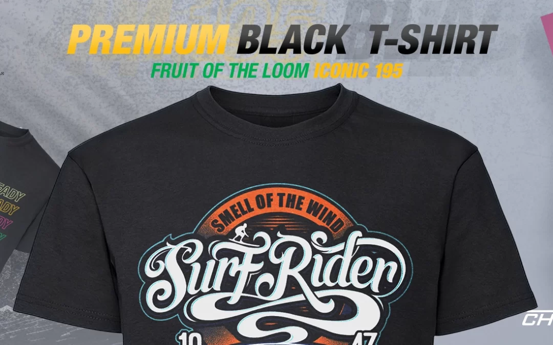 Premium Black Print Ready T-Shirt