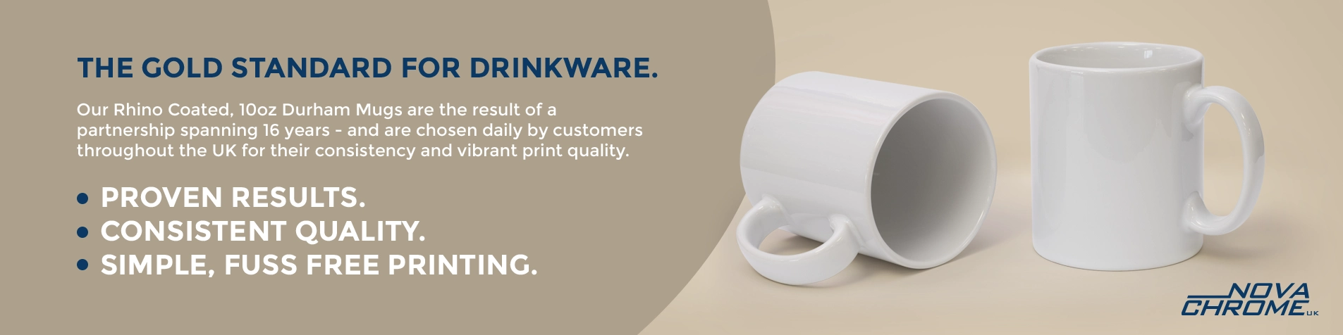 Rhino Coated 10oz Durham Mugs - The Gold Standard for Sublimation Drinkware.